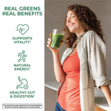 Country Farms Super Greens Organic Drink Mix scoop with powder