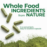 Country Farms Super Greens Veggie Capsules back view with nutritional information