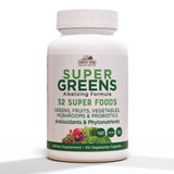 Country Farms Super Greens Veggie Capsules front view, 160g bottle