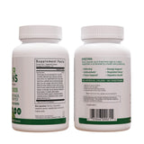 Country Farms Super Greens Veggie Capsules packaging on a wooden table