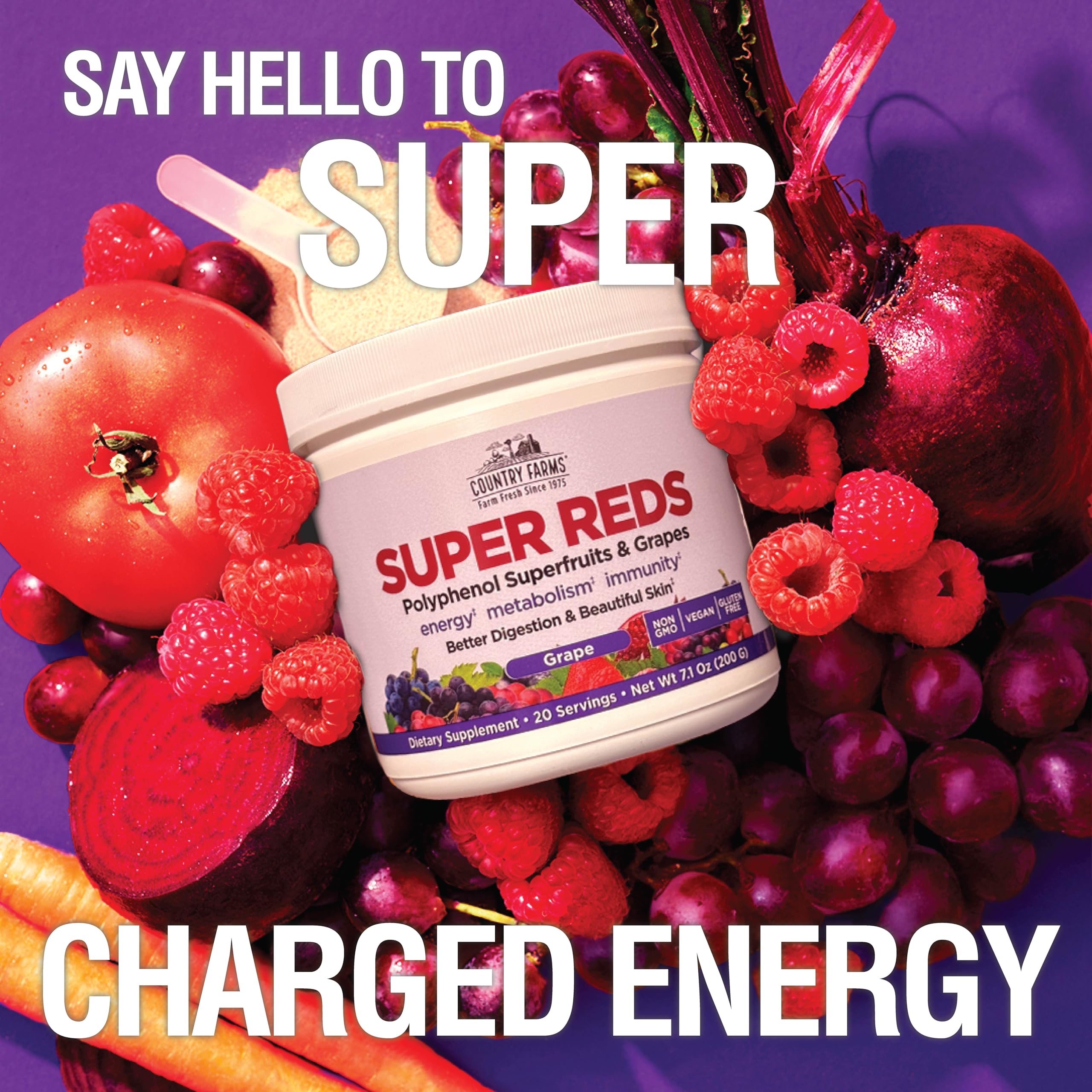 Country Farms Super Reds Antioxidant Powder ingredients list