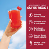 Country Farms Super Reds drink mix bottle side view