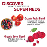 Country Farms Super Reds drink mix powder in a scoop