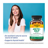 Country Life Arctic-Kelp Thyroid Extract side view showing tablet details