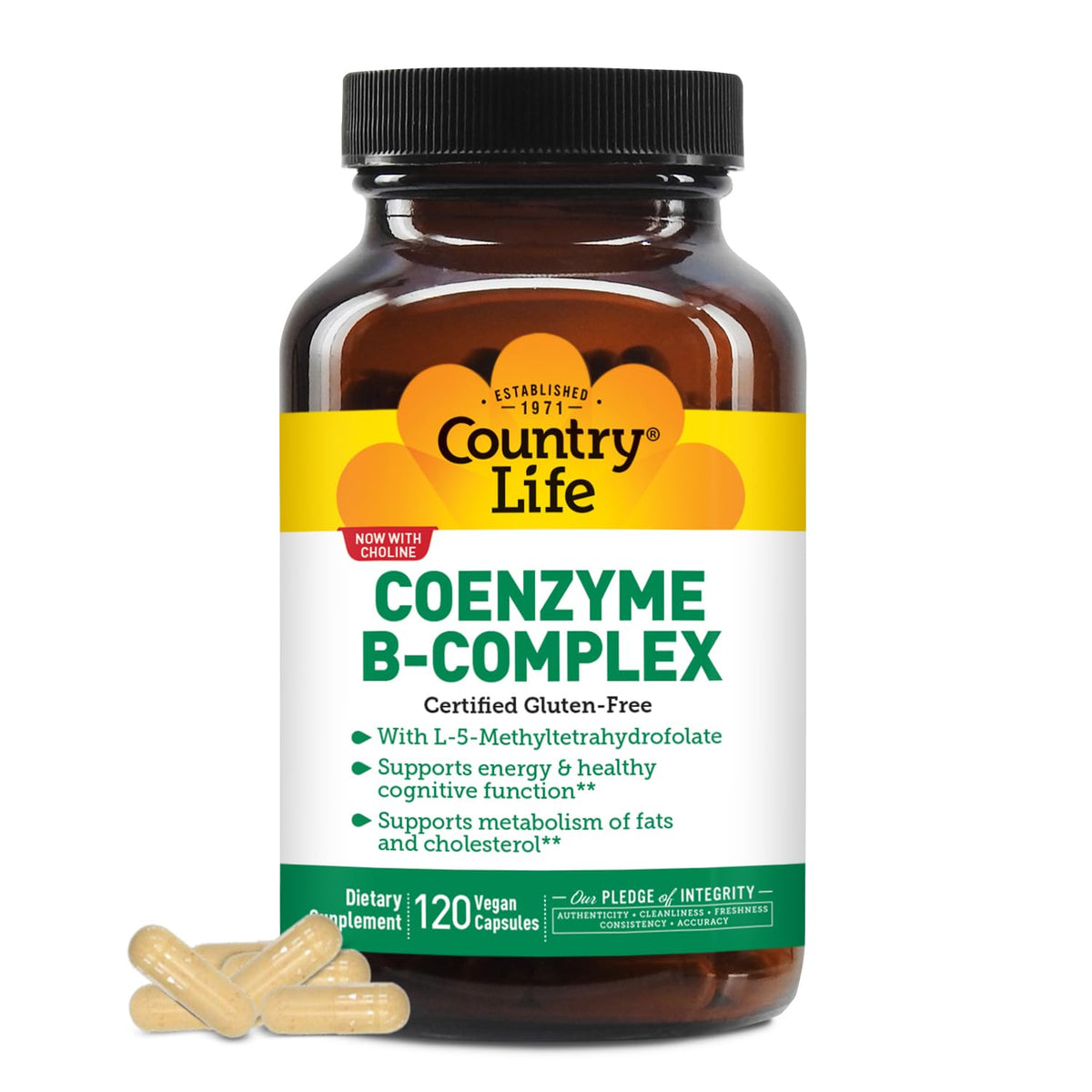 Country Life B Complex Vitamin Capsules front view