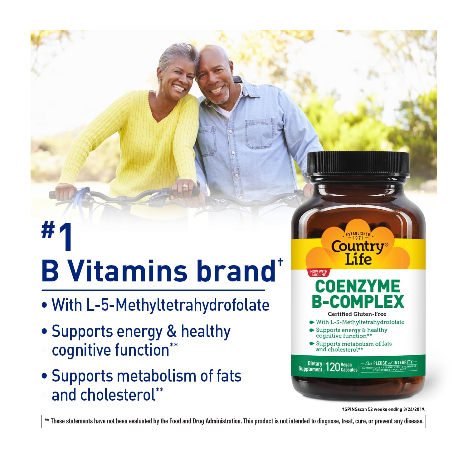 Country Life B Complex Vitamin Capsules with measuring spoon