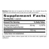 Country Life Benfotiamine Capsules 150mg close-up of capsules