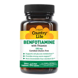 Country Life Benfotiamine Capsules 150mg opened bottle