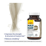 Country Life Biotin B7 Supplement side view showing capsule count