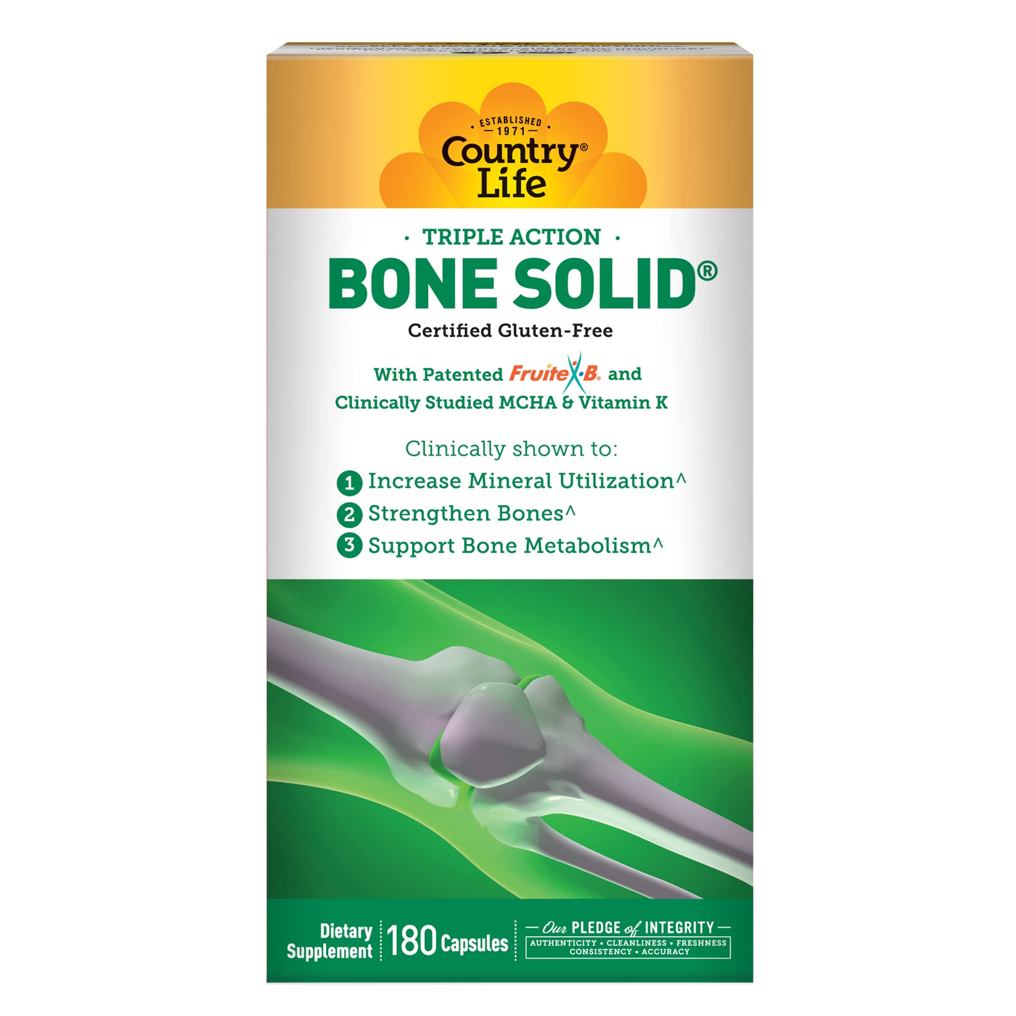 Country Life Bone Solid 463g front view of packaging