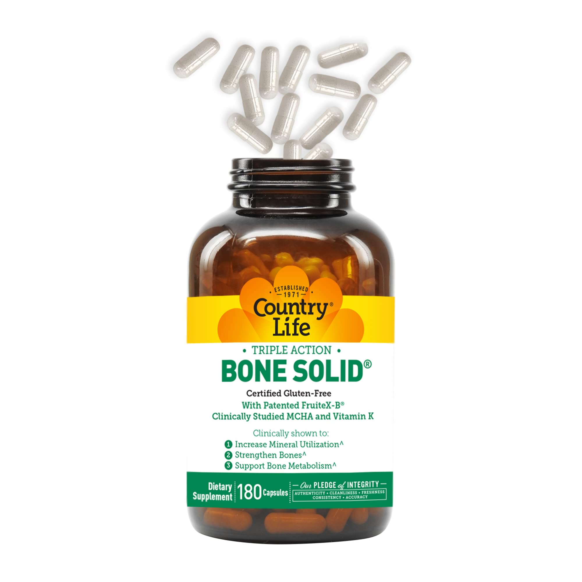 Country Life Bone Solid 463g side view of packaging