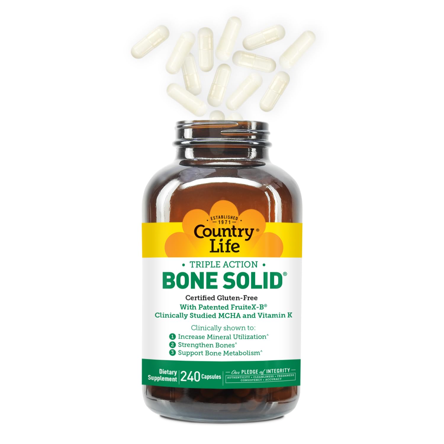 Country Life Bone Solid capsules close-up