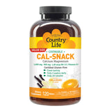 Country Life Cal-Snack Calcium Magnesium Supplement easy-to-chew wafers