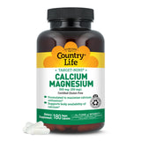 Country Life Calcium Magnesium Complex 500mg 250mg Capsules front view