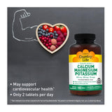 Country Life Calcium Magnesium Potassium Supplement capsules close-up