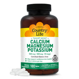 Country Life Calcium Magnesium Potassium Supplement front view