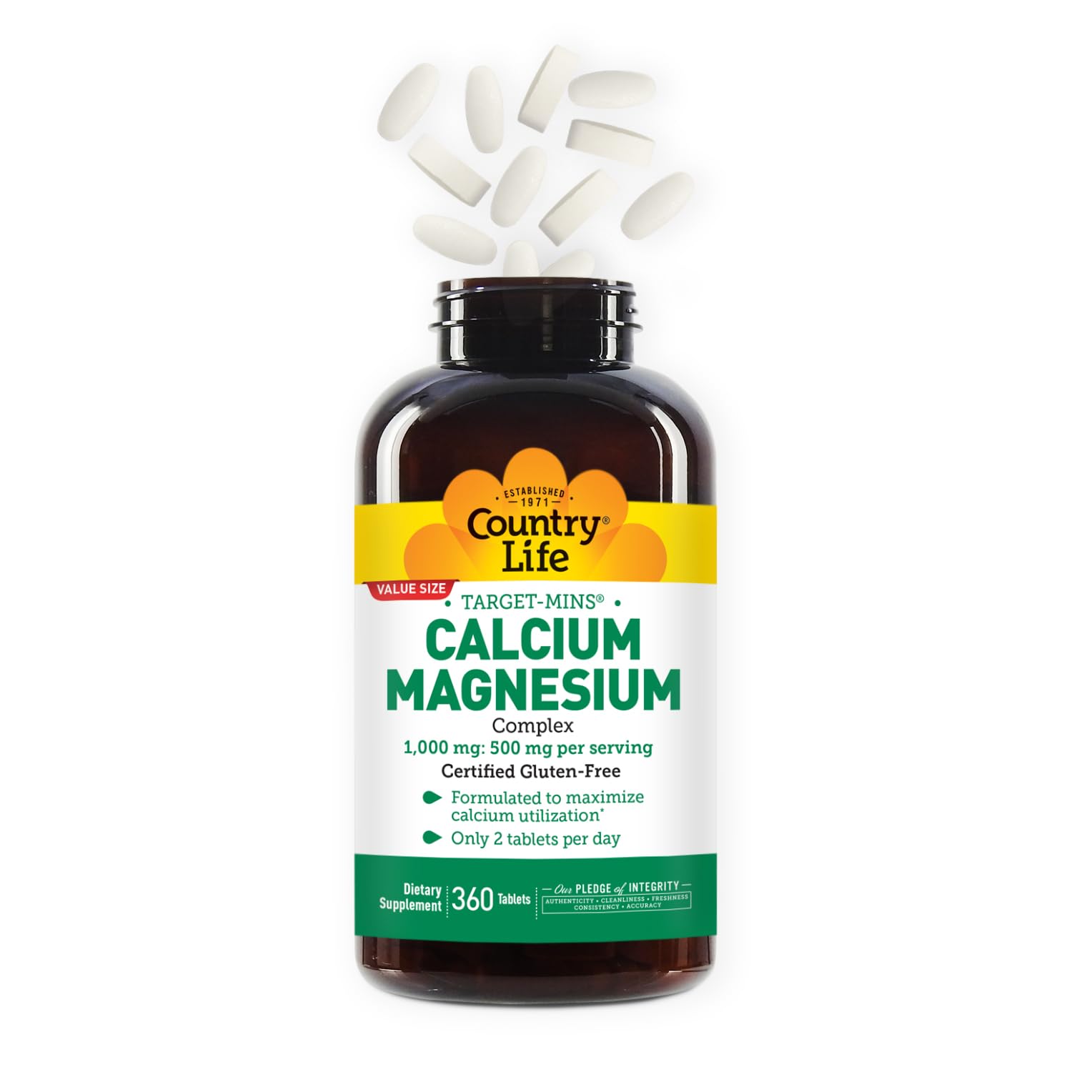 Country Life Calcium Magnesium Supplement 1000mg packaging