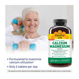 Country Life Calcium Magnesium Supplement 1000mg with dosage details