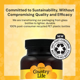 Country Life Calcium Supplement 500mg bottle with label