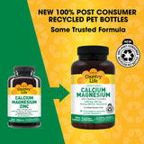Country Life Calcium Supplement 508g side view