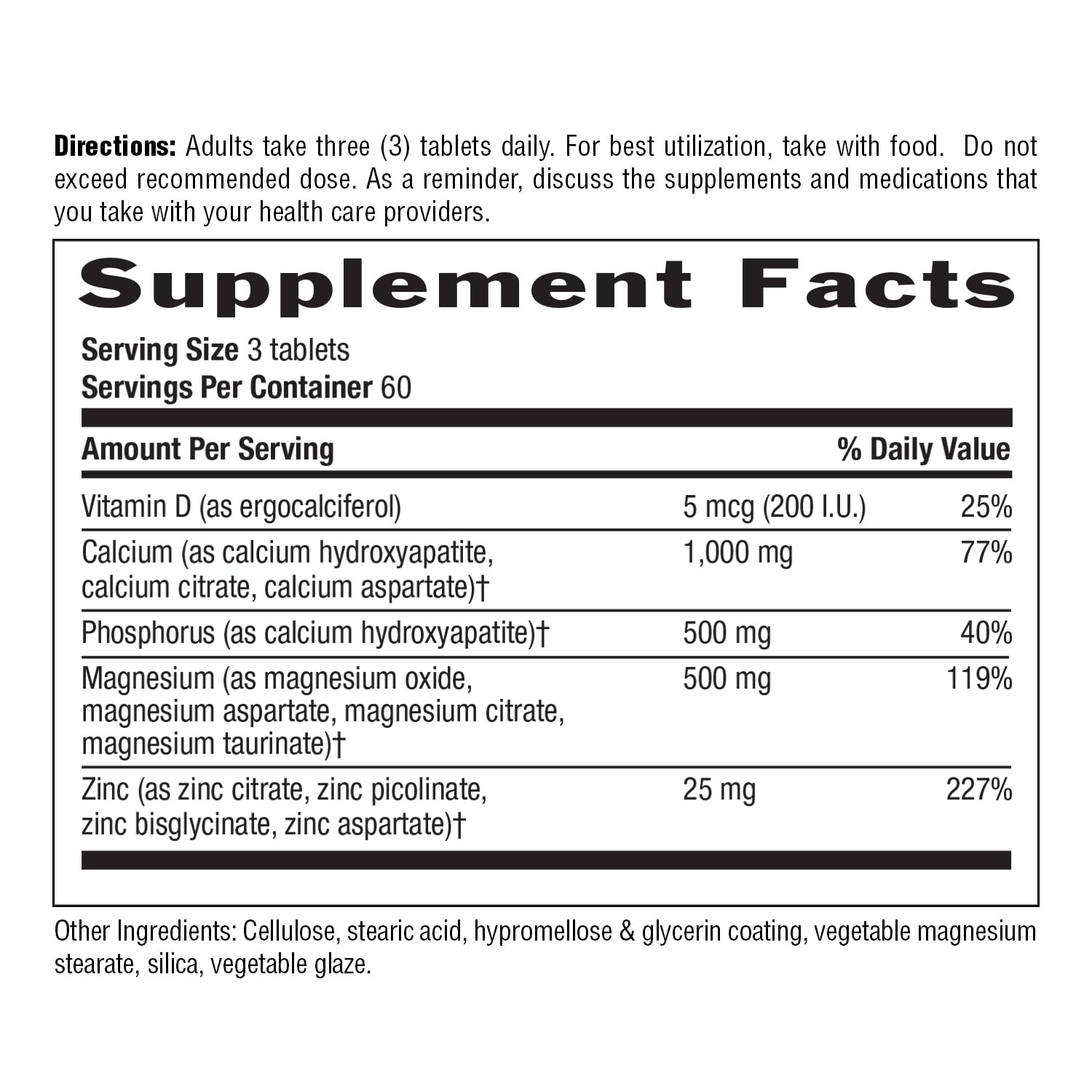 Country Life Calcium Supplement 540g on a table