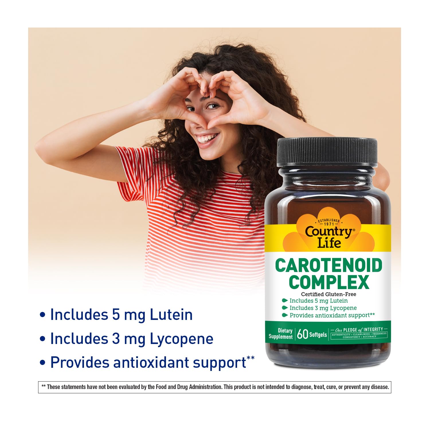Country Life Carotenoids Supplement softgel close-up