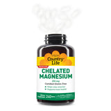 Country Life Chelated Magnesium 250mg tablet with a meal