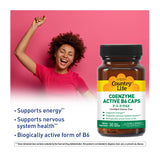 Country Life Coenzyme Active B-6 50mg capsules with ingredients list
