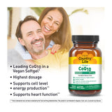 Country Life CoQ10 Softgels 200mg packaging side view
