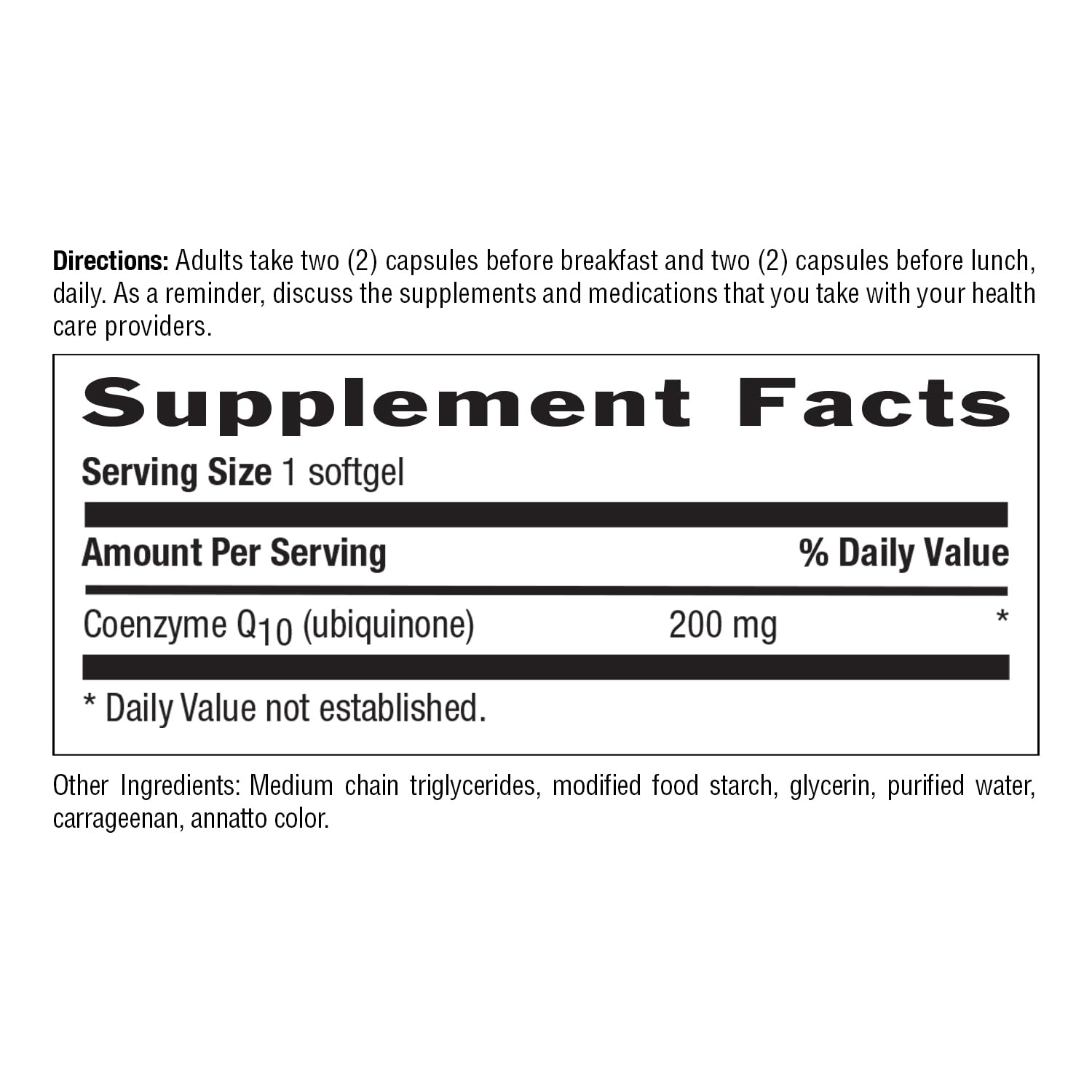 Country Life CoQ10 Softgels 200mg softgels in hand