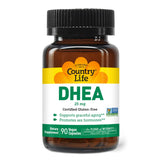Country Life DHEA Supplement 25mg 90 Capsules front view
