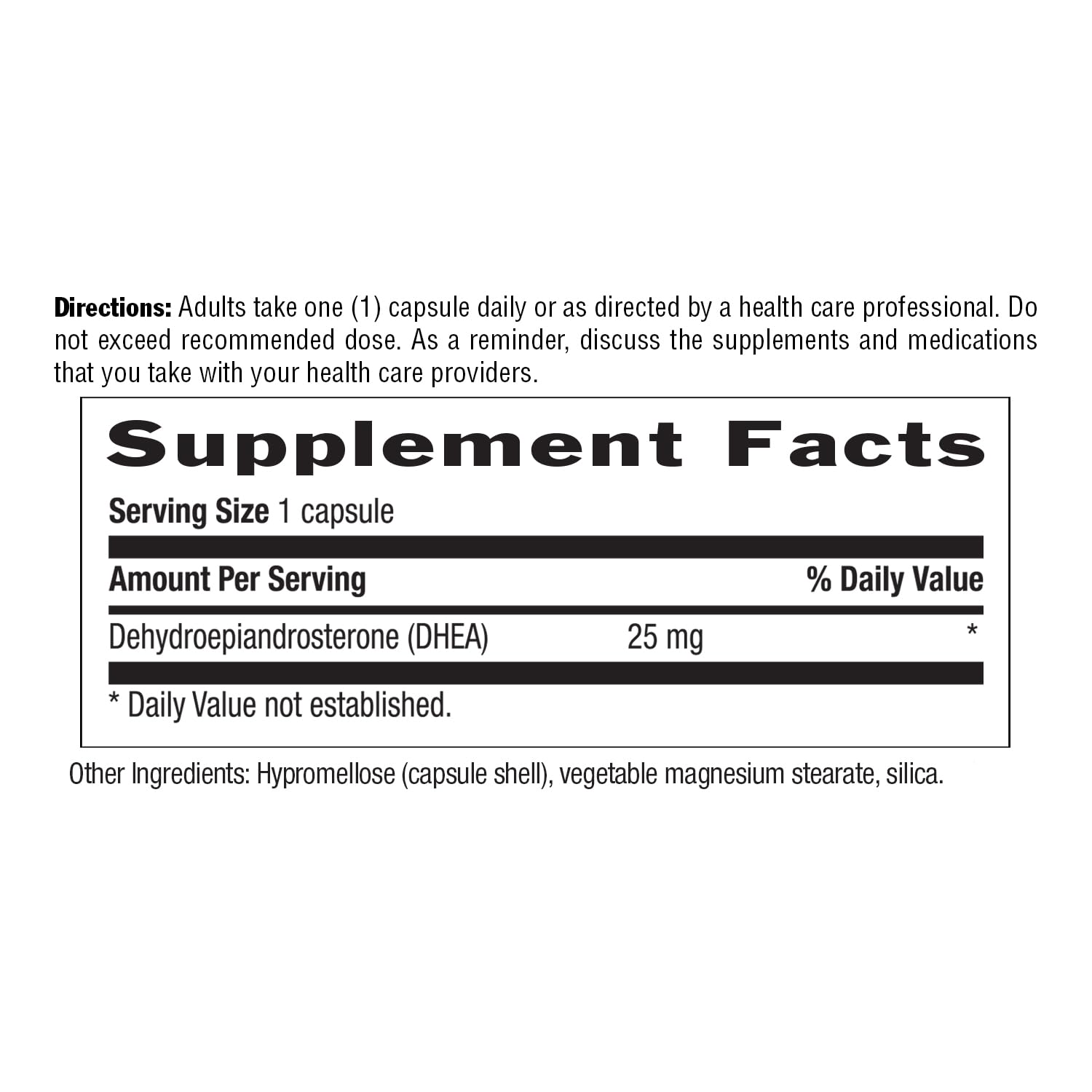 Country Life DHEA Supplement 90 capsules bottle