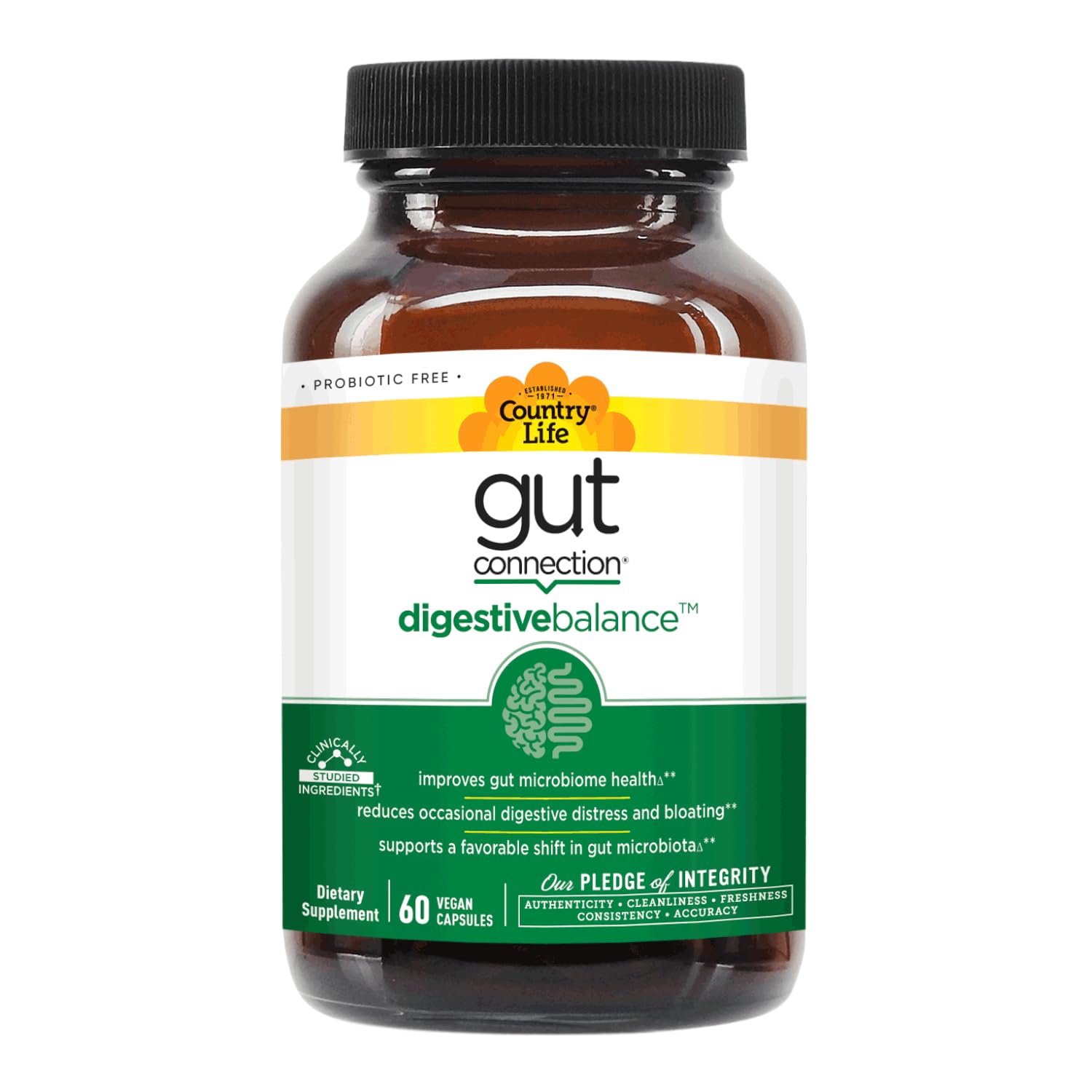 Country Life Gut Connection daily Balance supplement label