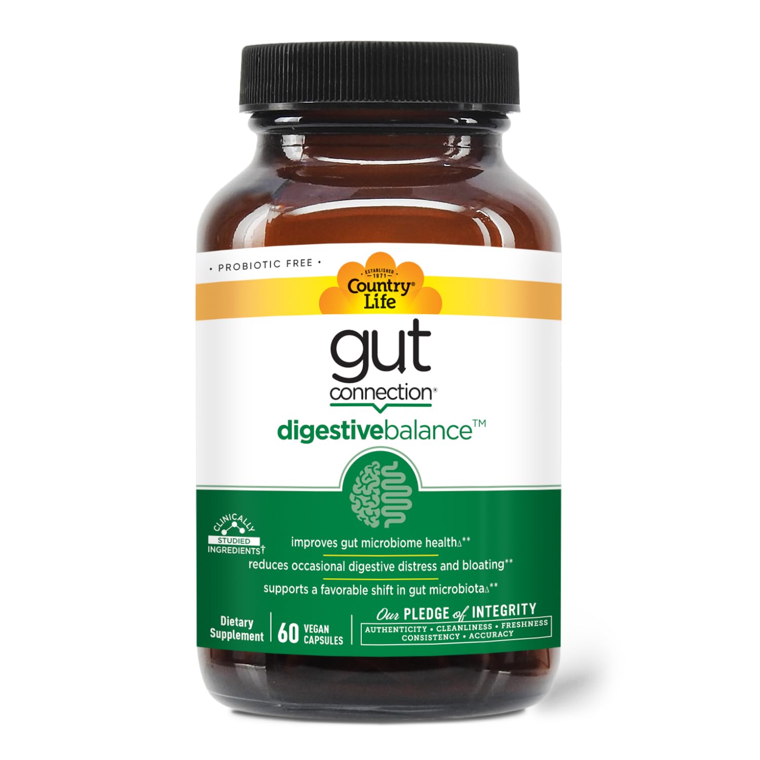 Country Life Gut Connection daily Balance supplement packaging