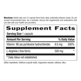Country Life L-Arginine 500mg 100 Capsules ingredients list