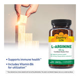 Country Life L-Arginine 500mg 100 Capsules side view