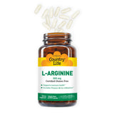 Country Life L-Arginine 500mg 100 Capsules with Vitamin B6