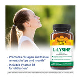 Country Life L-Lysine Supplement 181g with packaging