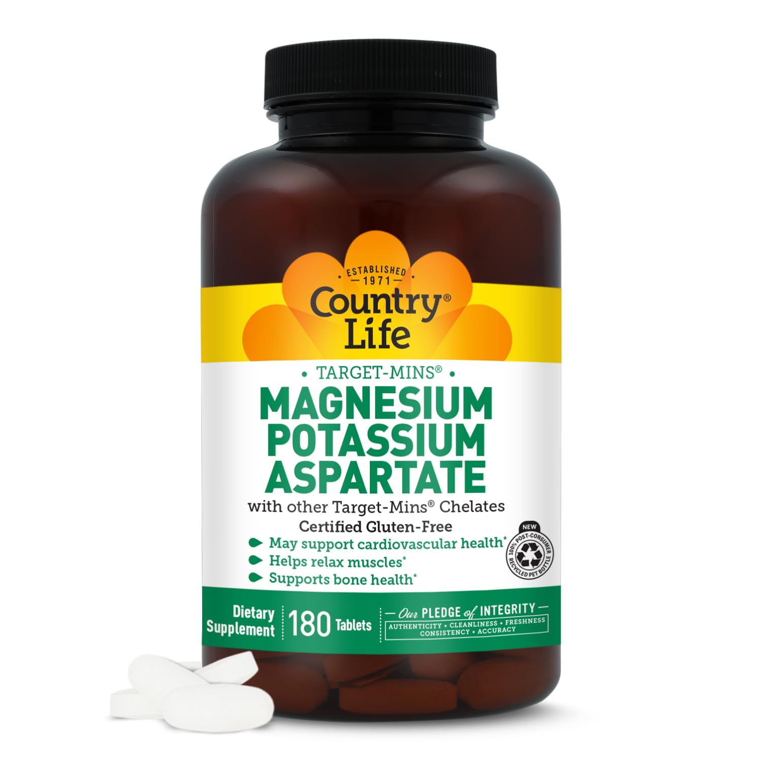 Country Life Magnesium Supplement 499g front view