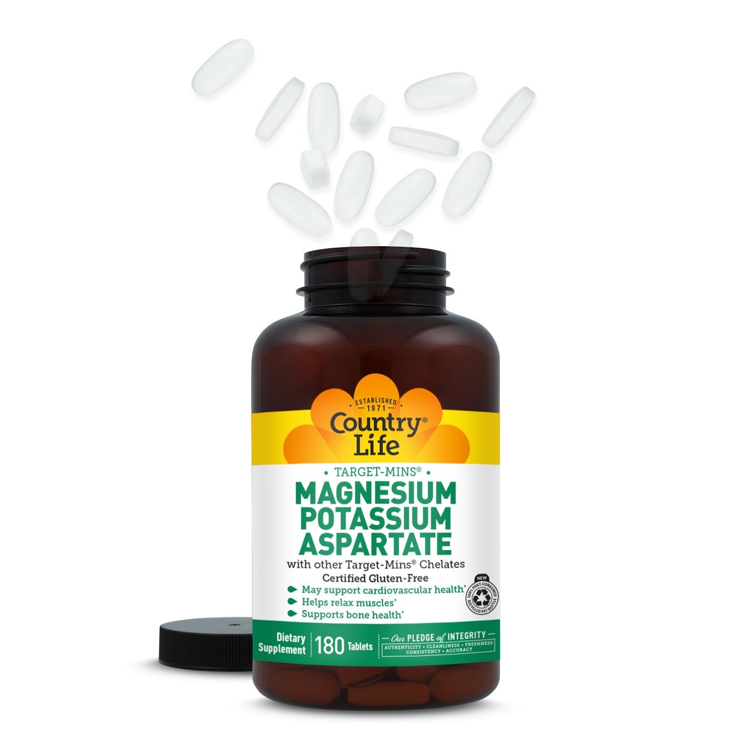 Country Life Magnesium Supplement 499g on a kitchen counter