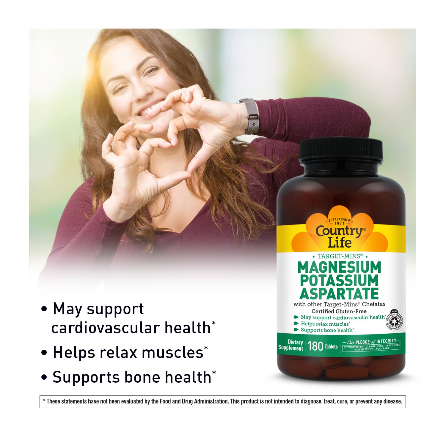 Country Life Magnesium Supplement 499g packaging