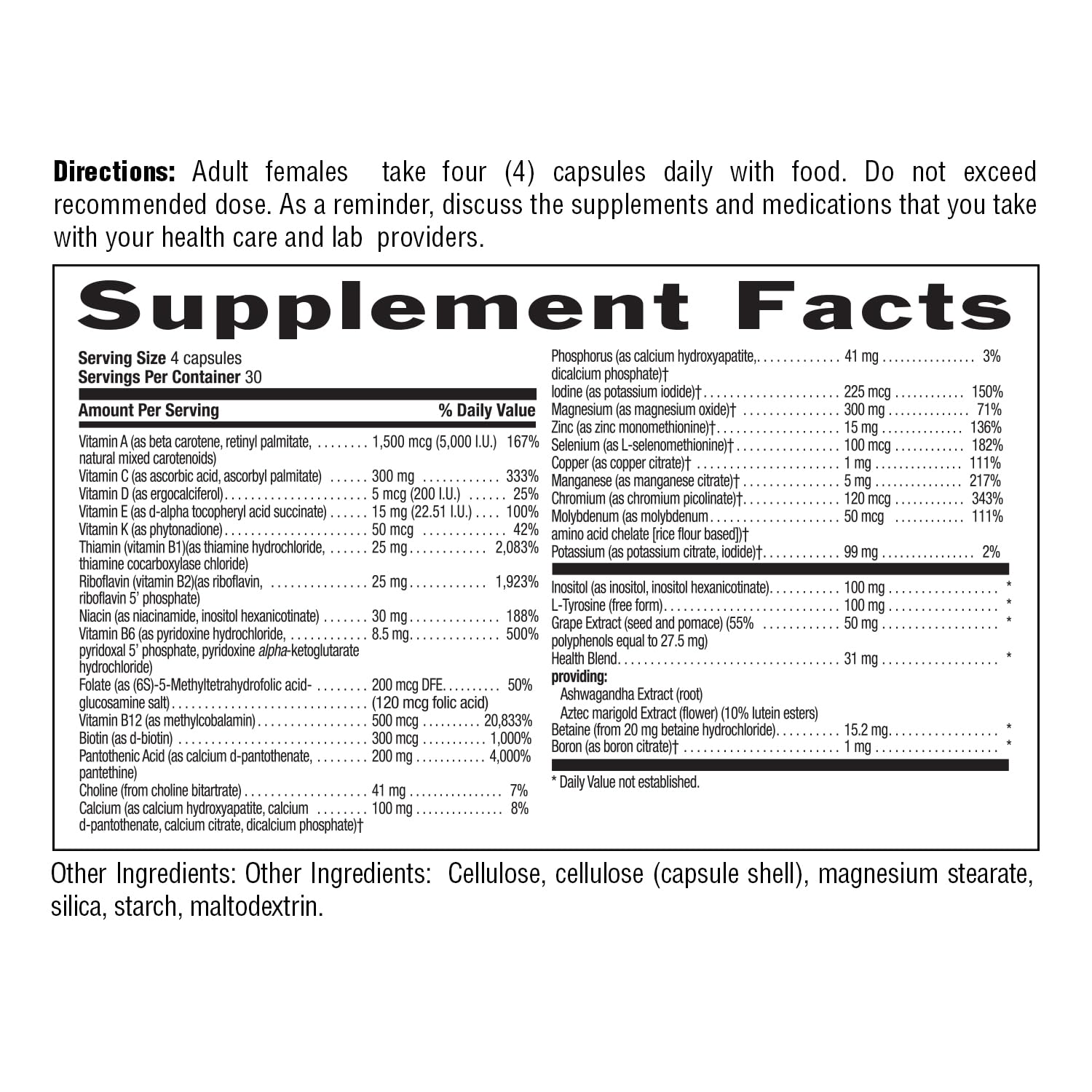 Country Life Max for Women Multivitamin 336g capsules close-up