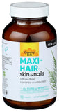 Country Life Maxi-Hair Biotin Supplement ingredients list on the back