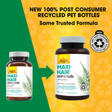 Country Life Maxi-Hair Biotin Supplement side view showing label