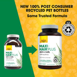 Country Life Maxi-Hair Plus Biotin supplement label close-up