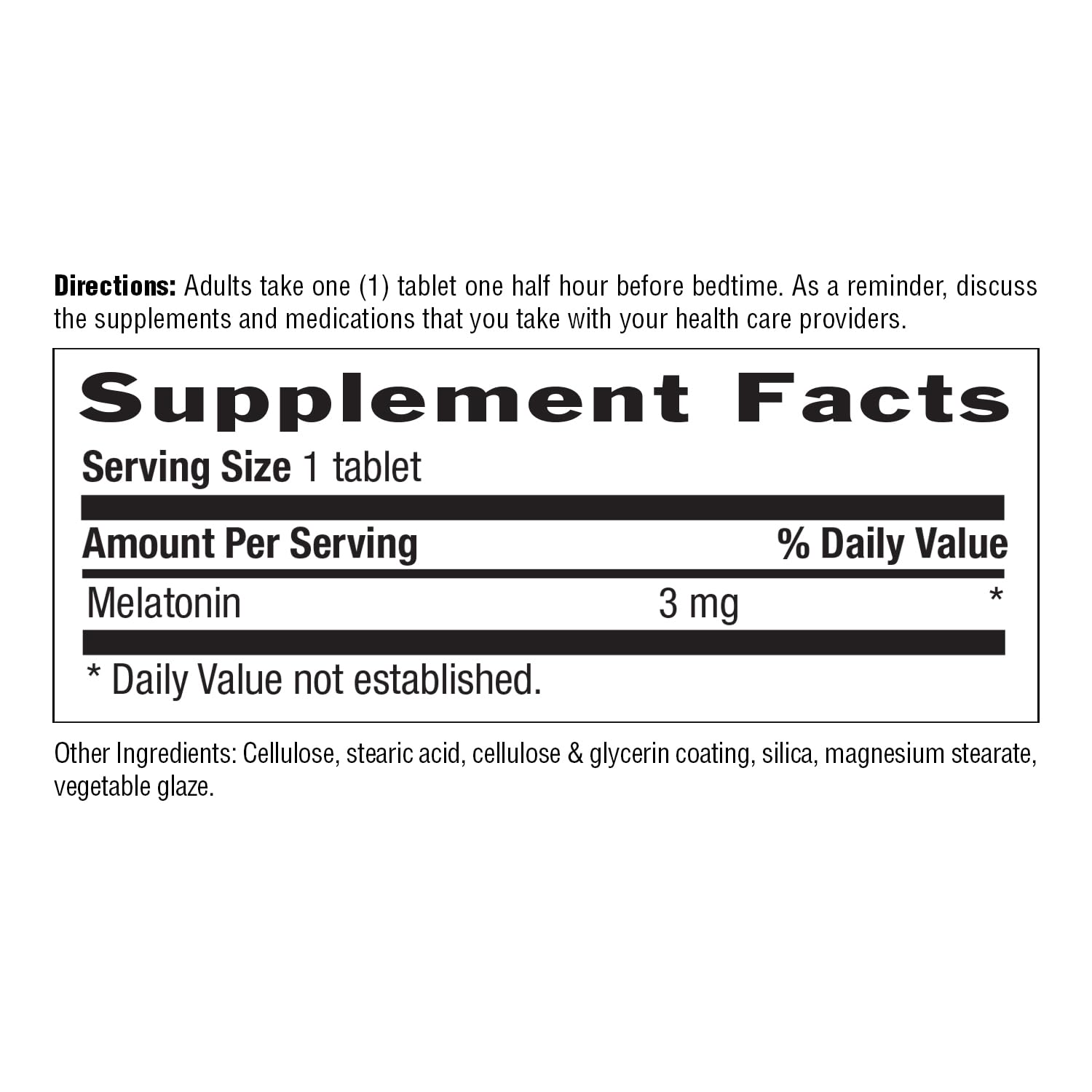 Country Life Melatonin Sleep Aid 3mg tablet in hand
