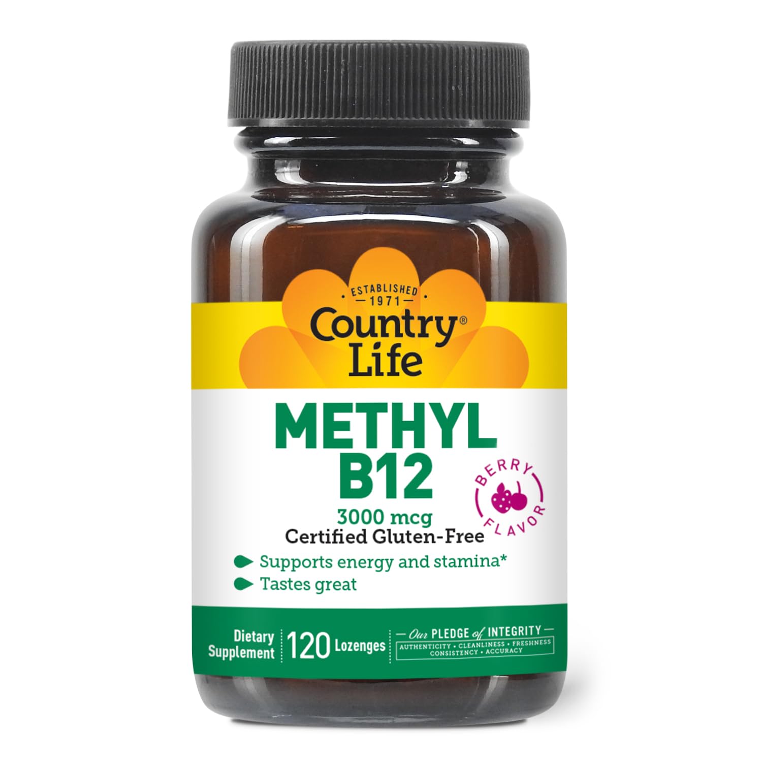 Country Life Methyl B-12 Lozenges 3000 mcg packaging