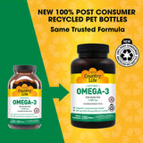 Country Life Omega-3 Fish Oil Softgels side view