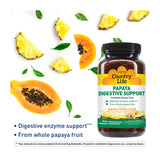Country Life Papaya daily Support packaging side view