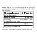 Country Life Quercetin with Vitamin D3 capsules close-up